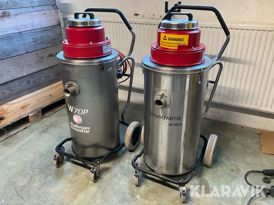 Våtsug Husqvarna / Pullman Ermator W70P 2 st