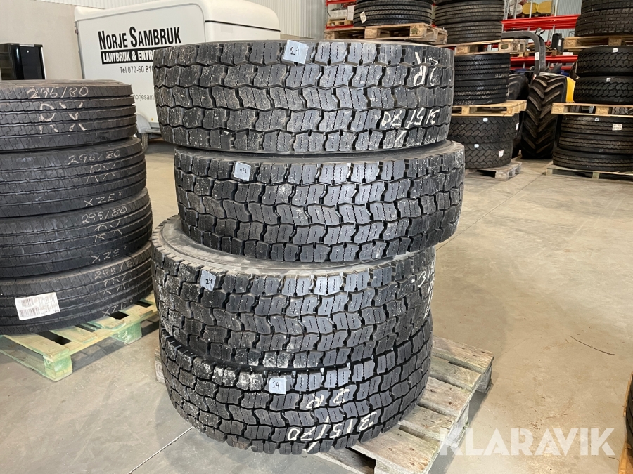 Lastbilsdäck Michelin XDN 2 Grip Regummerade 4 st