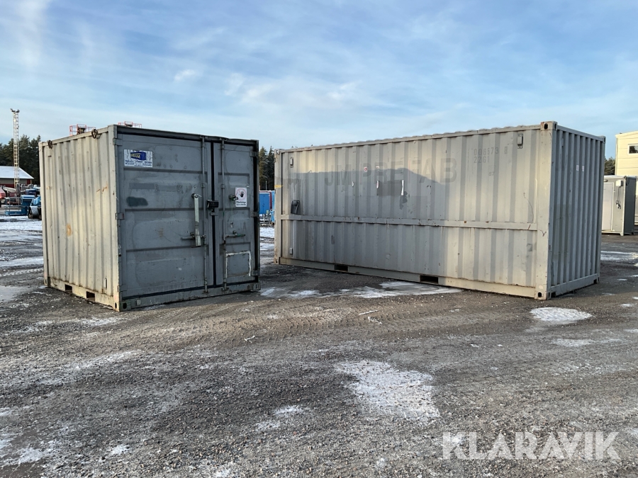 Container 20’ 1st och 10' 1st
