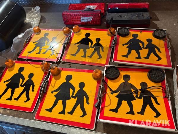 Skolskylt till buss 6 st