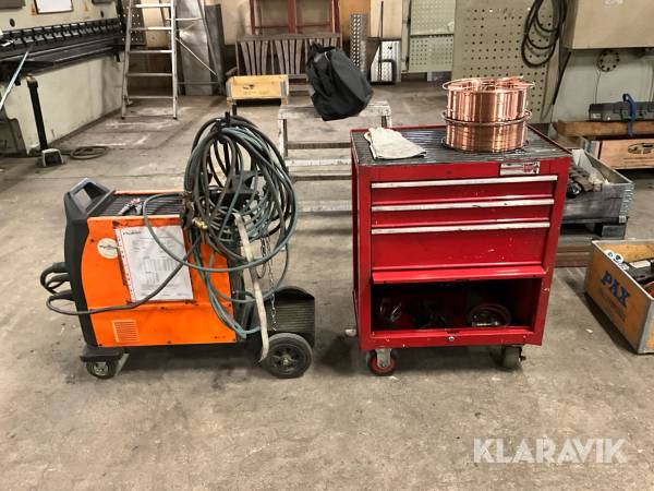 Migsvets med skåp och tillbehör Jasic Mig 350