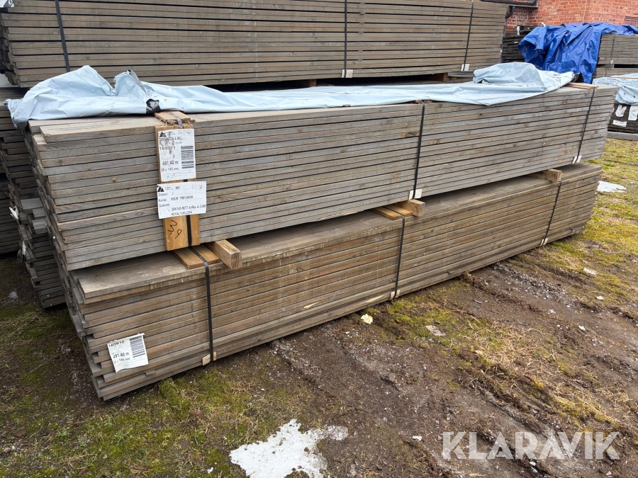 Royal Linolatrall Furu Grå 28x145mm 3,9m Rillad på ovansidan 980m
