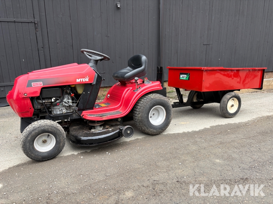 Åkgräsklippare MTD RS180 med tippvagn