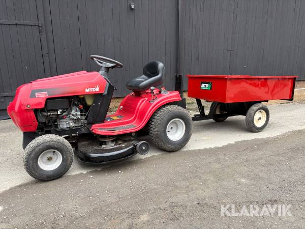 Åkgräsklippare MTD RS180 med tippvagn