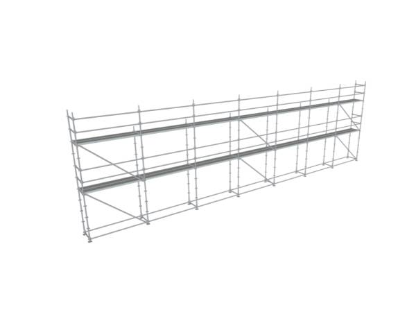 Byggställningspaket en sida/gavel 18x5m djup 0,73m 100 m2