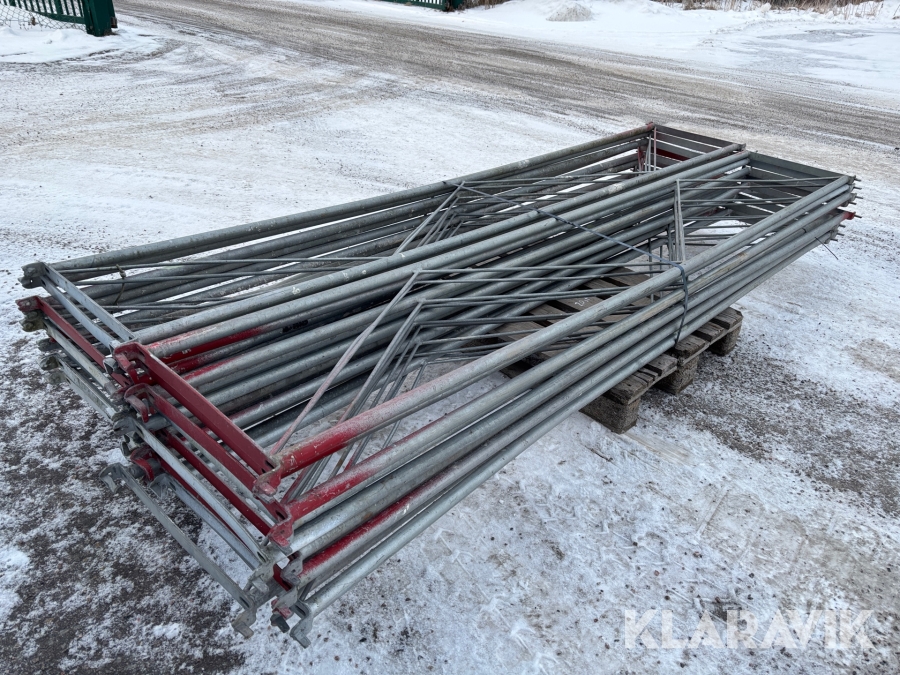 Dubbelräcke till modulställning 20st ringsystem