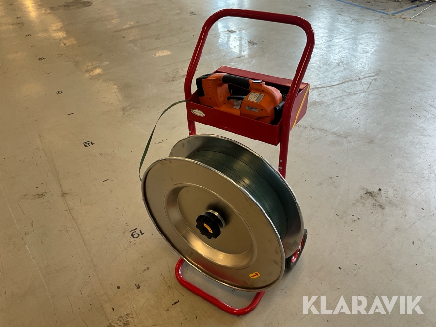 Bandare Siat GT ONE för plastband inklusive vagn och laddare