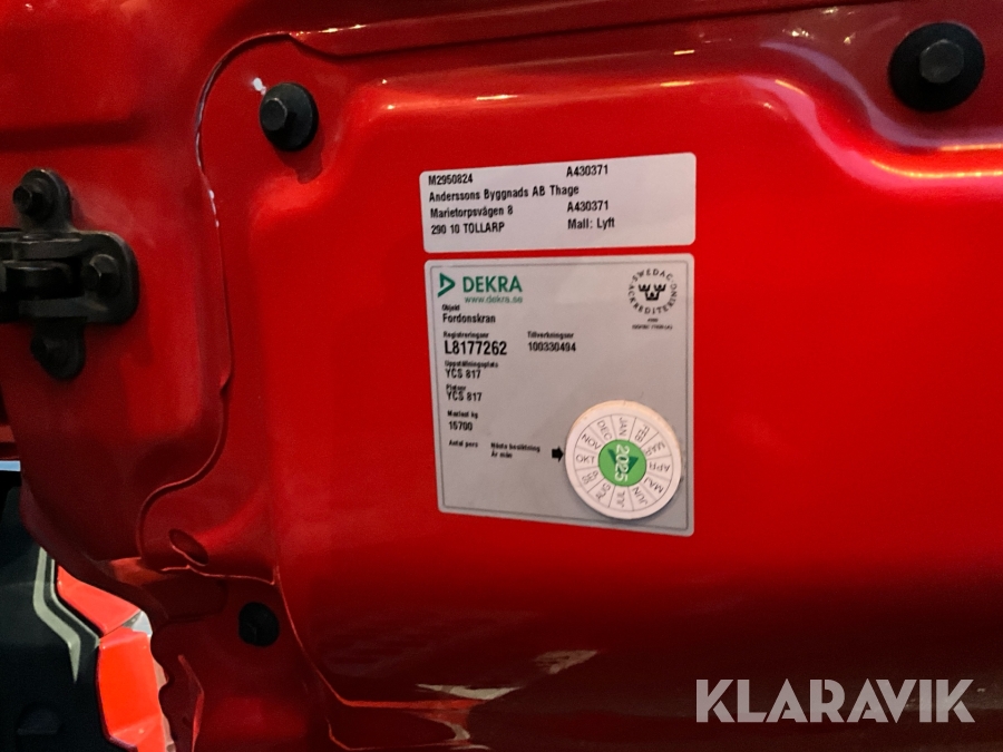 Lastbil med kran Volvo FH 500