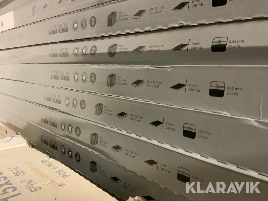 LVT-klickgolv 1-stav EK 20m2