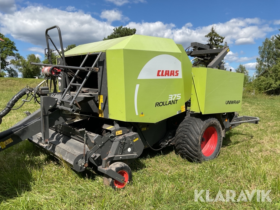 Kombinerad rundbalspress/inplastare Claas Rollant 375 RC Uniwrap 766