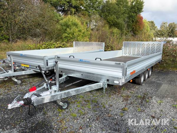 Personbilssläp Vezeko Jumbo 5150 3 axlar 10"