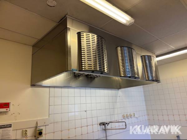 Rostfri fläktkåpa Jeven JSI-R med filter och belysning