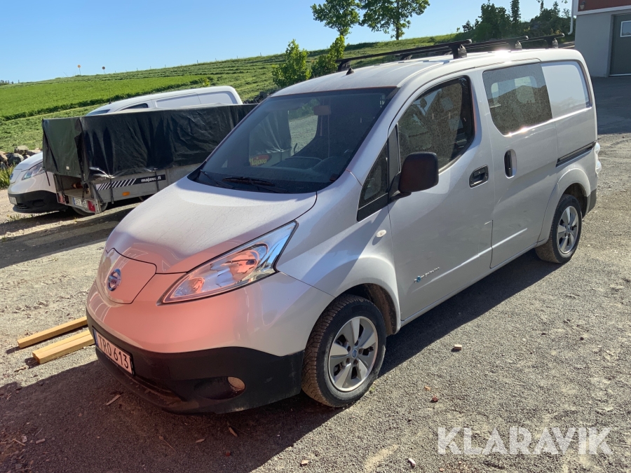 El skåpbil Nissan E-NV200 zero emission 40kW batteri