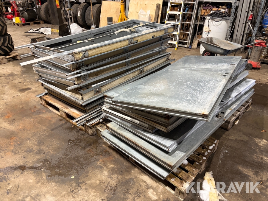 Ståldörrar med karm Daloc 2,1 x 0,9 m 8 st