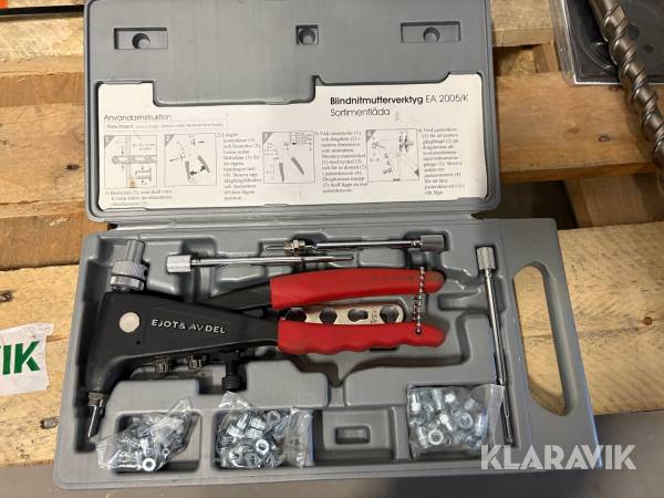 Blindnitmutterverktyg /popnit Ejot&avdel EA 2005/K sortiment