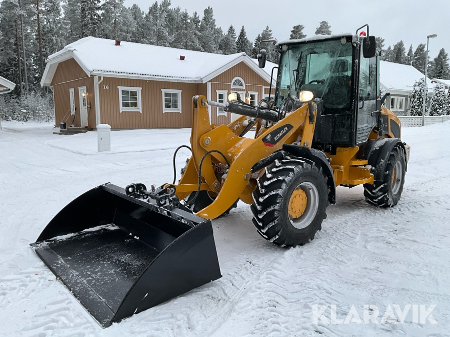Hjullastare Heracles H580 med skopa och gafflar