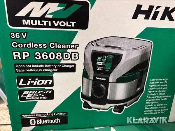 Batteridriven dammsugare Hikoki RP 3608DB 36v