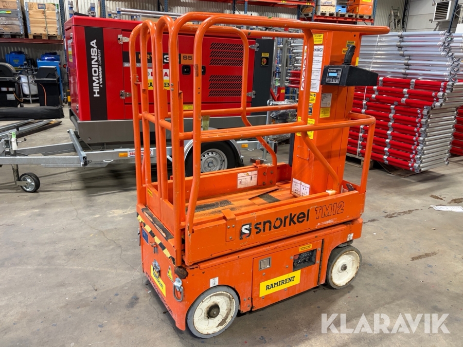 Pelarlift Snorkel TM12