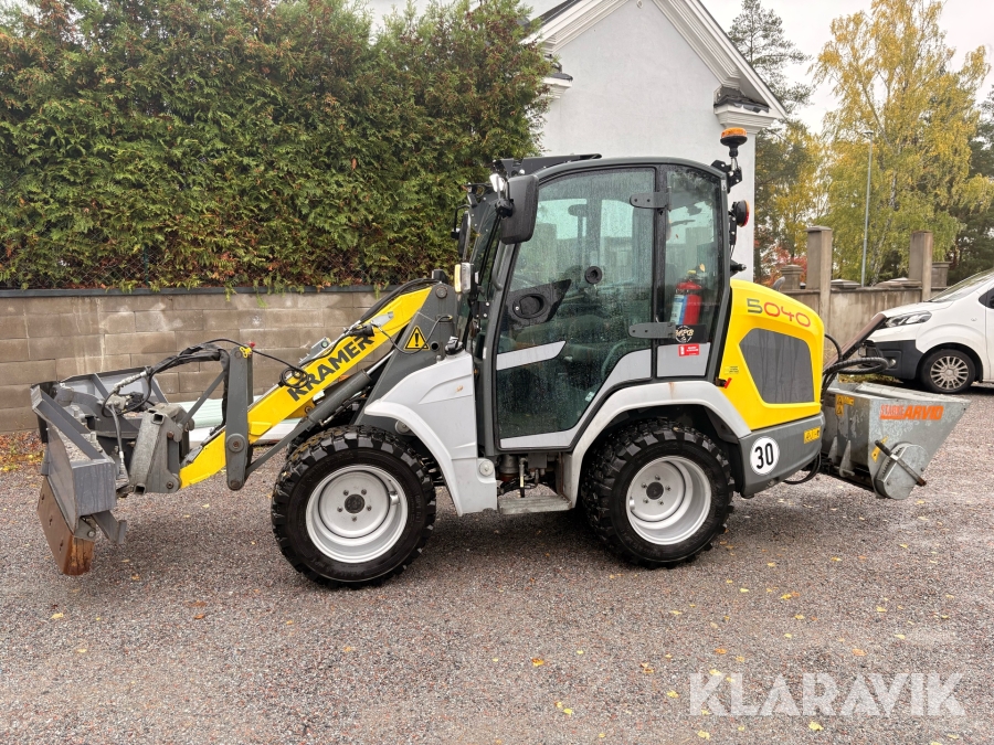 Hjullastare Kramer 5040 med redskap