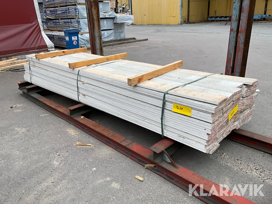 Virkespaket Målad panel 22x170 445löpmeter