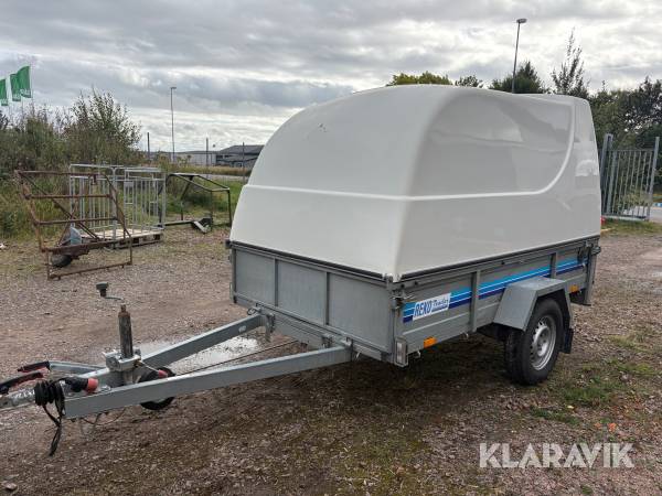 Personbilssläp Rekotrailer FF 4905 med kåpa
