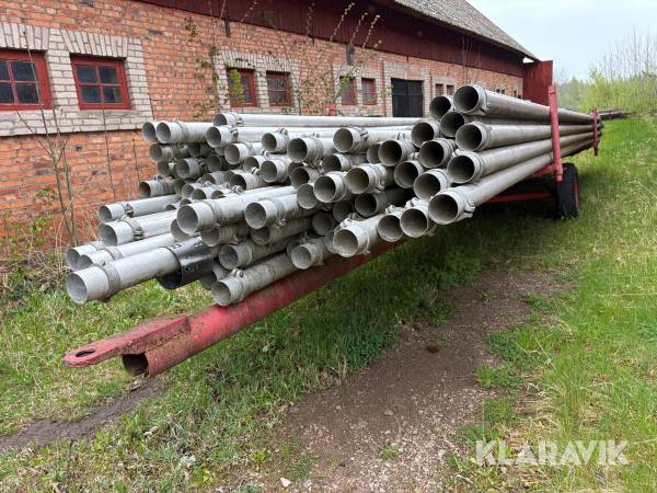 Bevattningsrör 9m med kärra (65+30st)