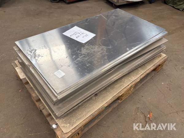 Parti med aluminiumplåt