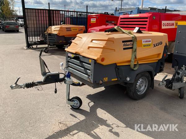 Kompressor Atlas Copco XAS 97 Släpvagnskompressor