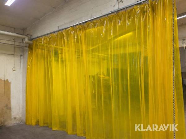 Industridraperi 9meter skena 3meter högt