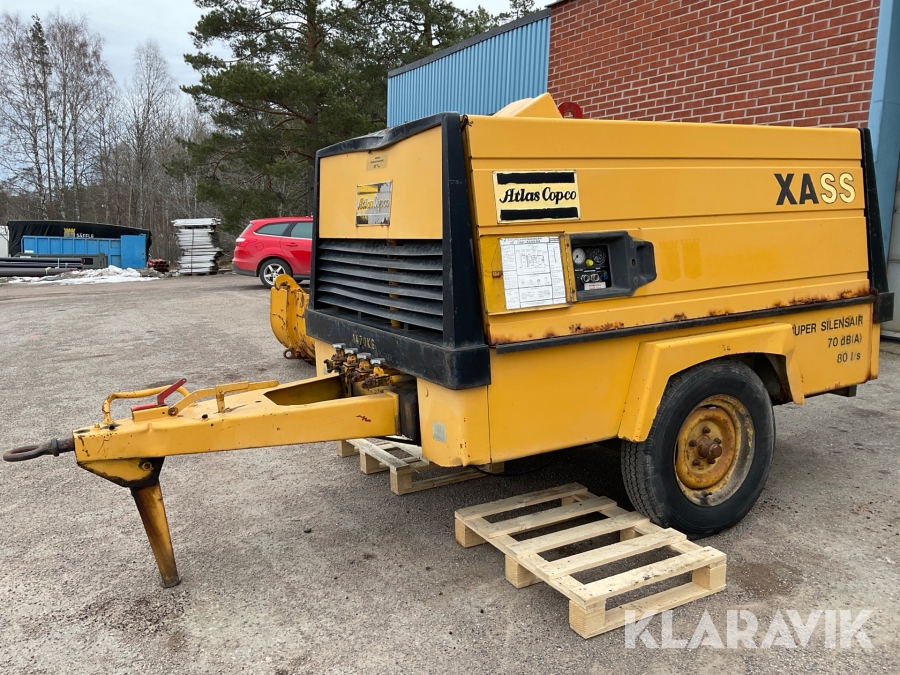 Kompressor Atlas Copco XASS, Säffle, Klaravik auktioner