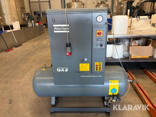 Skruvkompressor Atlas Copco GX3 P