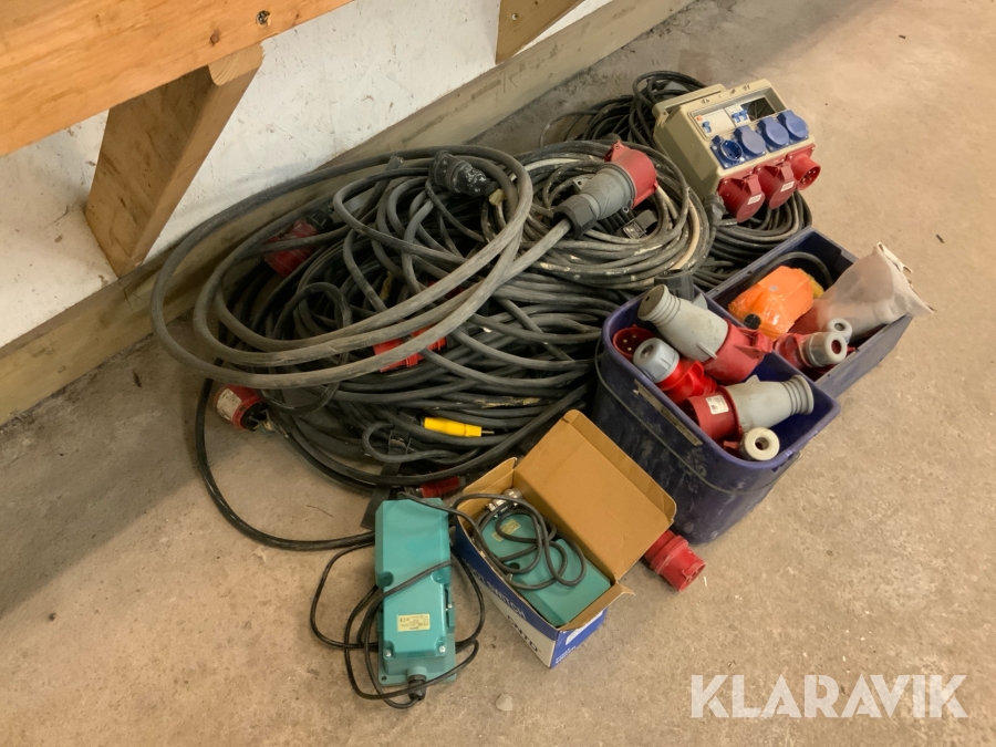 Parti kabel och uttag