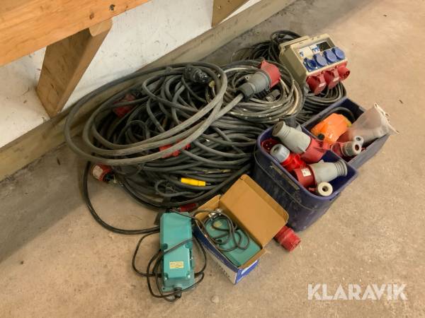 Parti kabel och uttag