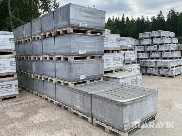 Betongmarkplatta 32st pallar Benders Siena fasad 233x117x60mm Grafit