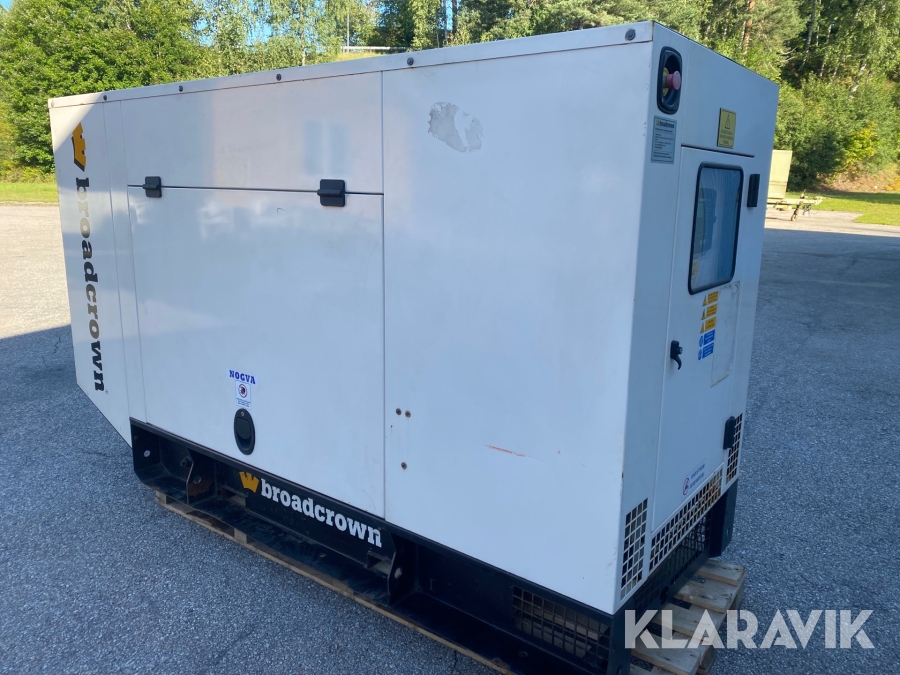Elverk Broadcrown 110 kVA, Fagersta, Klaravik auktioner