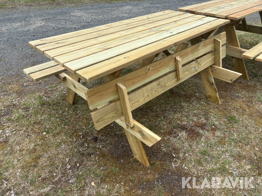 Parkbänk / Picknikbänk Med uppfällbar sits - 1st