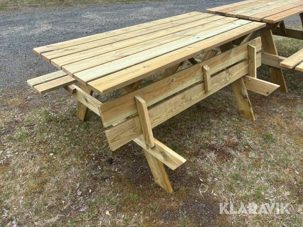 Parkbänk / Picknikbänk Med uppfällbar sits - 1st