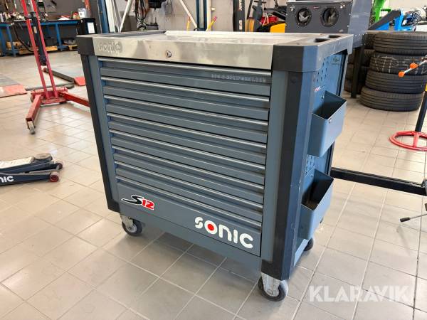 Verktygsvagn Sonic S12 med verktyg