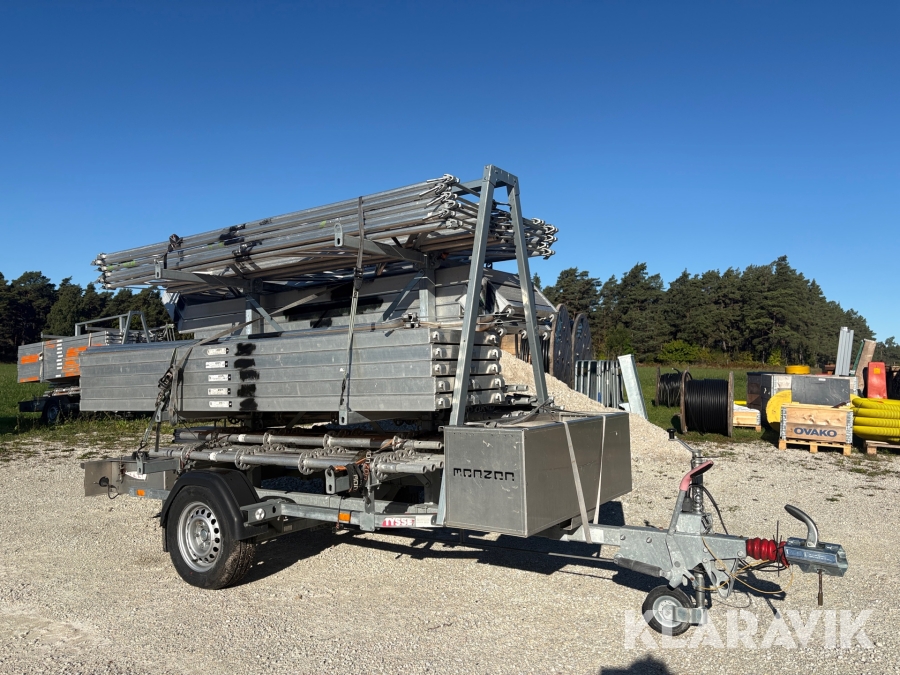 Ställningstrailer Monzon Tysse modular light backpack aluminium