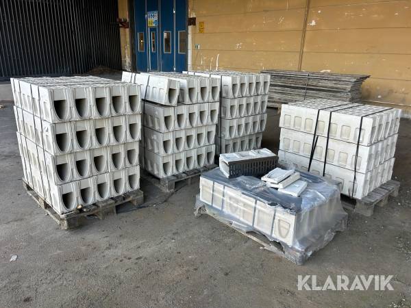 Markrännor/ Monoblock Aco RD100V ca 70 st