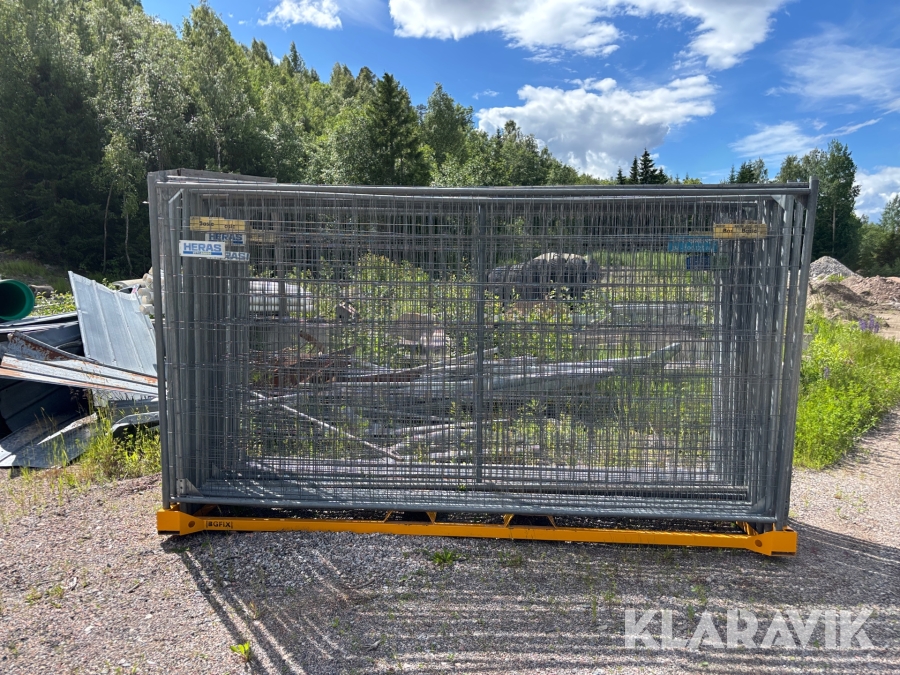 Byggstängsel BGFIX 91  med fötter & klämmor
