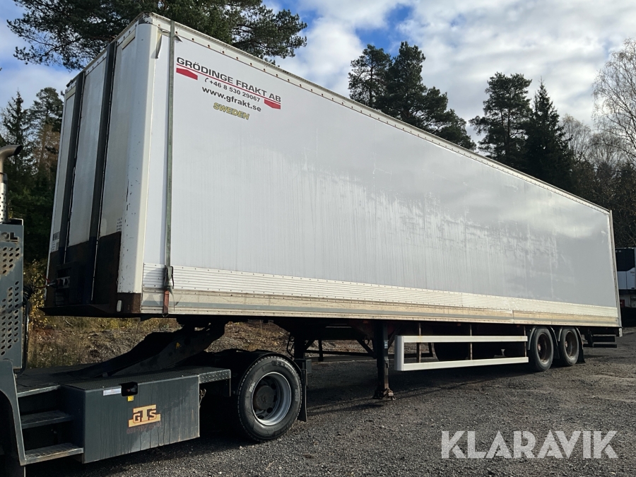 Släp Montracon 2axl inrikestrailer med lastbommar