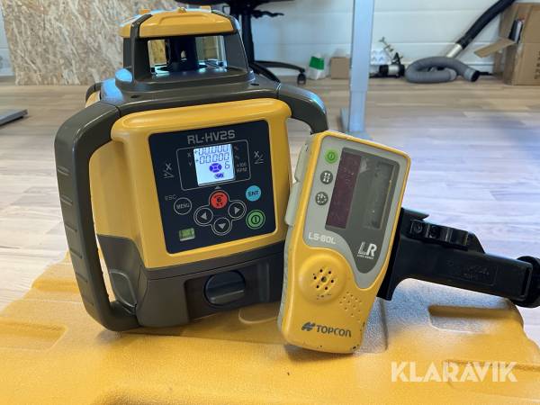 Tvåfallslaser Topcon RL-HV2S kalibrerad