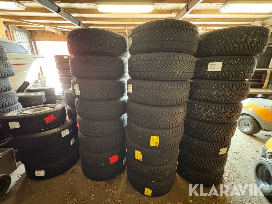 Däck med fälg Good Year & Michelin Året runt-däck