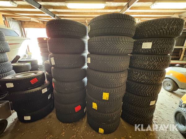 Däck med fälg Good Year & Michelin Året runt-däck
