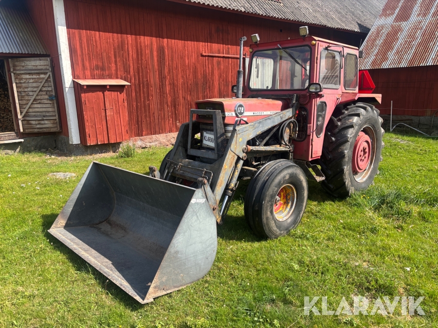 Traktor Massey Ferguson 178 med frontlastare