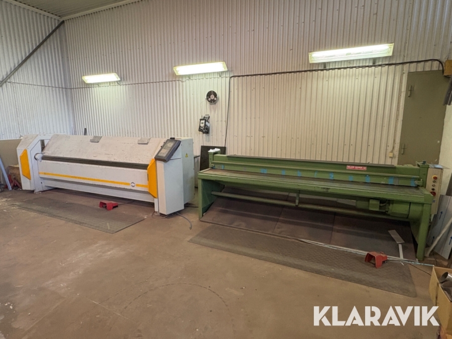 Kantvikmaskin och plåtsax Schechtl SMT 300 & RAS 62.30
