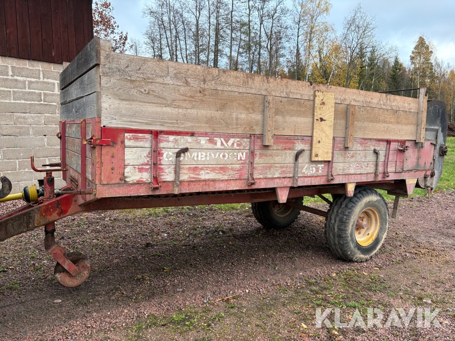 Gödselspridare Tim Combivagn 4,5 T