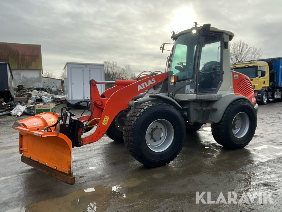Hjullastare Atlas 80 men Vikplog och redskap