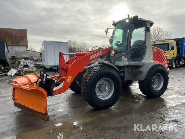 Hjullastare Atlas 80 men Vikplog och redskap
